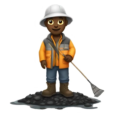 Pothole fisherman sticker
