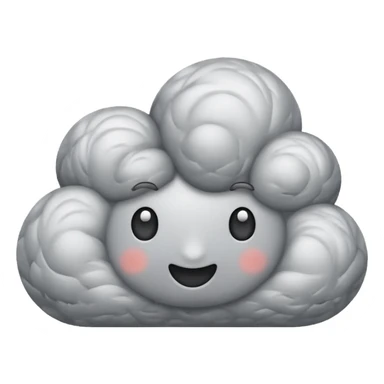 Fight cloud with scribble sticker