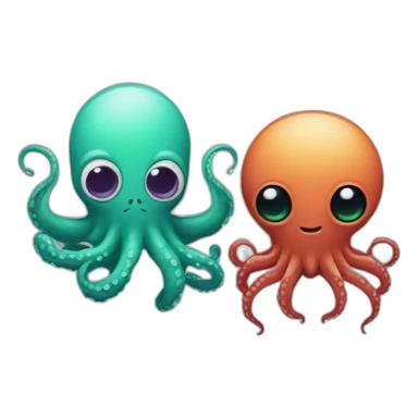 Octopus and spider like alien sticker