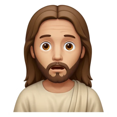 Jesus acting shocked sticker