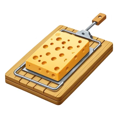 mousetrap with cheese sticker