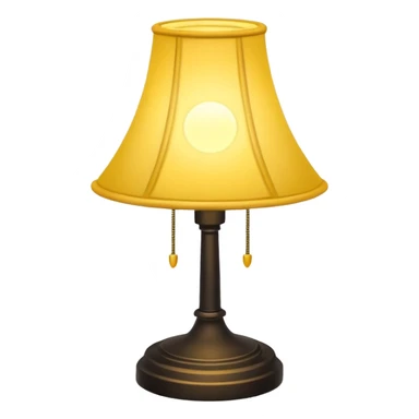 Simple Lamp, microsoft style emoji sticker