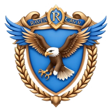 Hogwarts Ravenclaw crest Eagle sticker