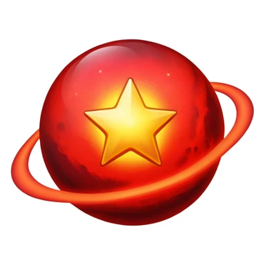 Spanish star planet sticker