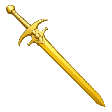 yellow sword cute  sticker