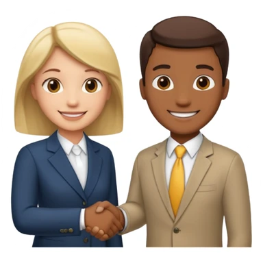 business handshake sticker