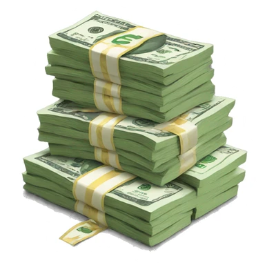 Money stack sticker