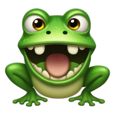 enraged wednesday frog sticker