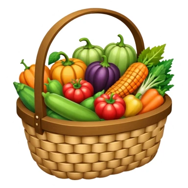 harvest basket sticker