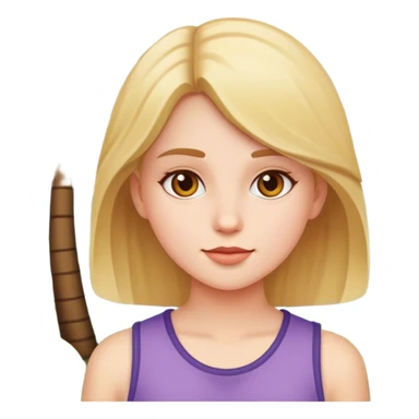 Girl in outdoor setting sticker