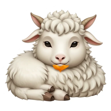 The sleeping goat sticker