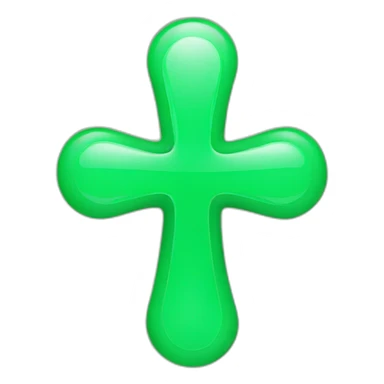 circle cross green pharmacy sticker