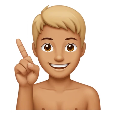 Smiling emoji with middle finger  sticker