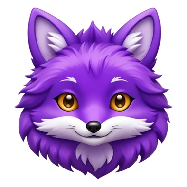 Purple fox sticker