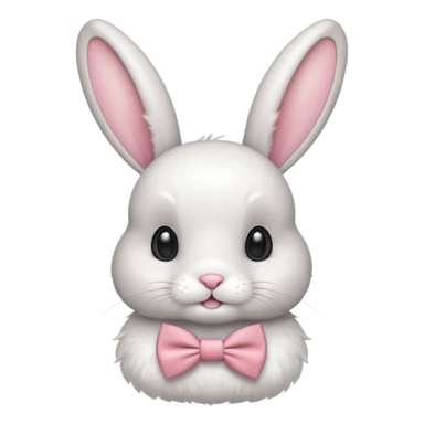 bunny with bowtie sticker