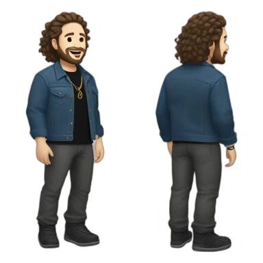 Post Malone (full body) sticker