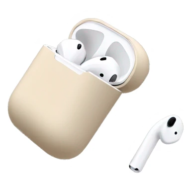 Airpods beige sticker
