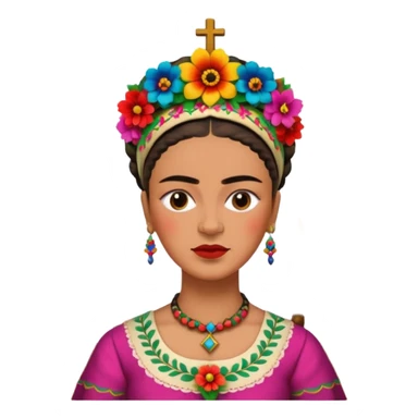 Frida Kahlo in church sticker