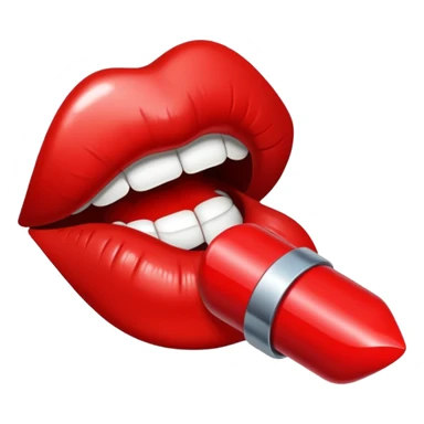 Lipstick mark kiss sticker