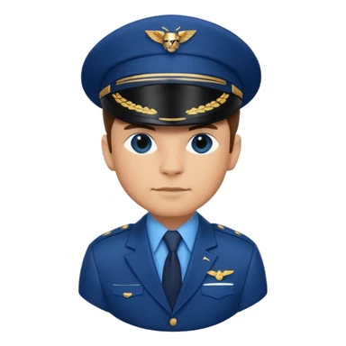 blue suited panther pilot sticker