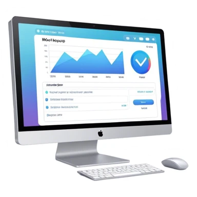 Create an emoji for UX/UI design. Show a monitor or tablet with a web interface mockup displayed on the screen. Use modern, professional colors. Do not include any emojis or smiley faces. Make the background transparent. sticker