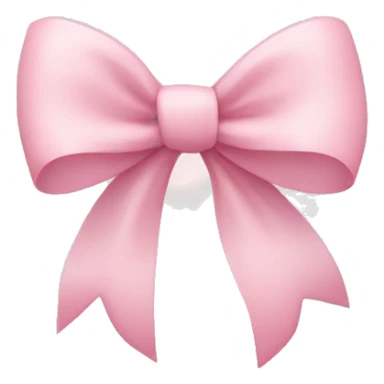 Pale pink heart with pastel pink ribbon bow sticker