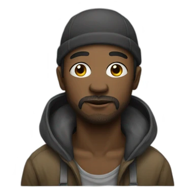 Homeless-black sticker