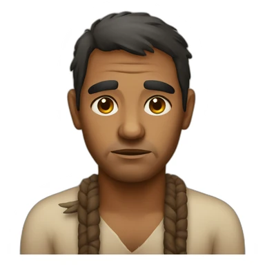 Sad Australian indigenous man sticker