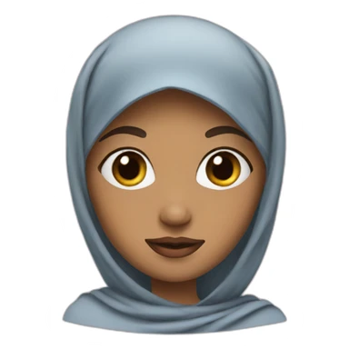 princess with a hijab sticker