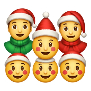voglio delle emoji vintage di natale sticker