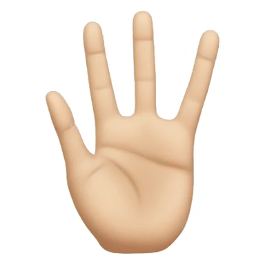 hand in the shape of a 'U' sticker