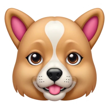 perro con anteojos rosas sticker