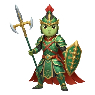 Pepe as Lu bu from 3 kingdoms sticker