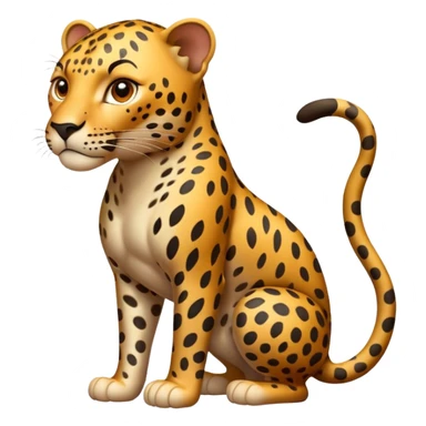 Leopard’s Body in reality sticker