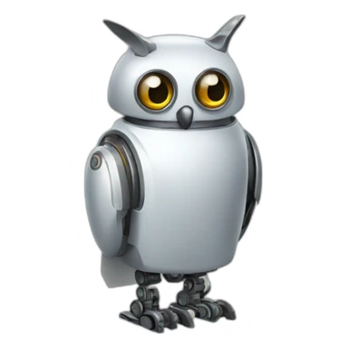 Hibou robot sticker