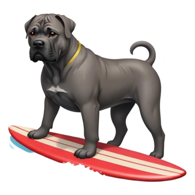 Cane corso surfing sticker