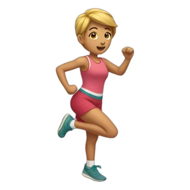 Nadadora nadando sticker