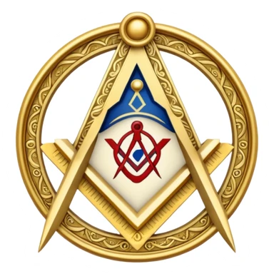Masonic square and compass g sticker