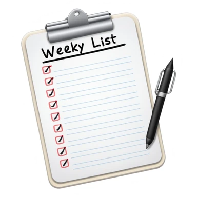 weekly to-do list sticker