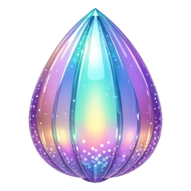 Iridescent big giant glistening glossy sparkly shiny glittery scenic deco thing sticker