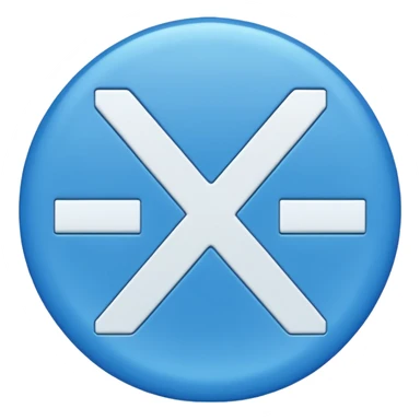 Blue circule White chek White  sticker