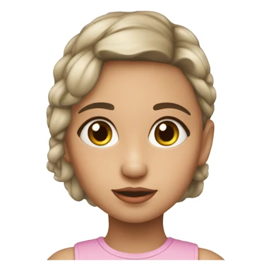 Niña usando un implante coclear y está de perfil  sticker