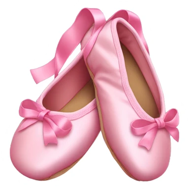 Pink Ribbon ballet shoes sticker