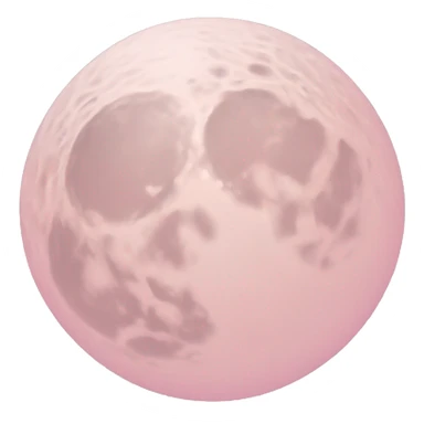 pastel pink moon sticker