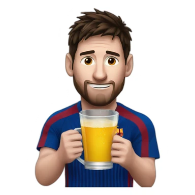 messi drinking mate sticker