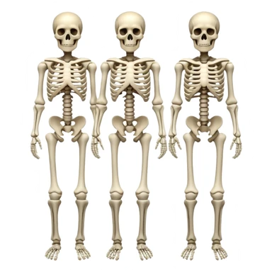 Human skeleton image full image  sticker