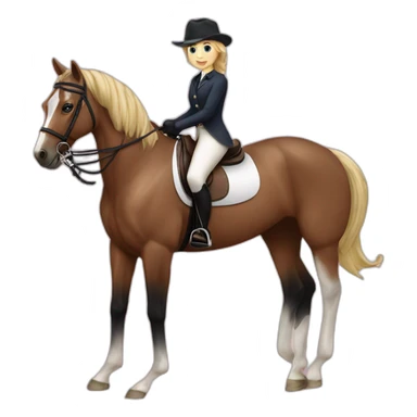 Equestrian_vosje sticker