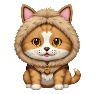 cat in dog costume sticker