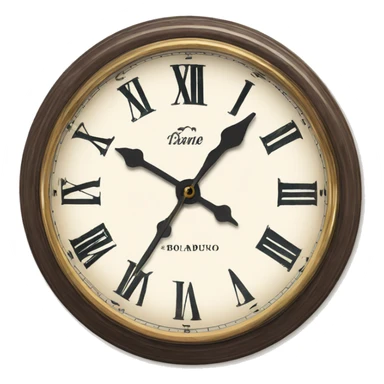 vintage clock bourdaux white sticker