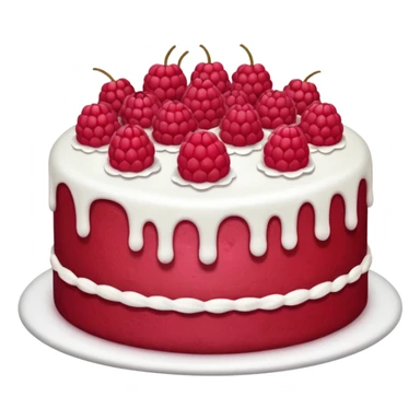 a raspberry cake sticker